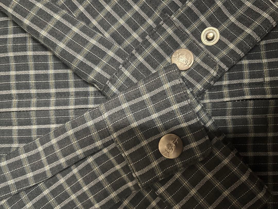 Yves Saint Laurent チェック柄ジャケット