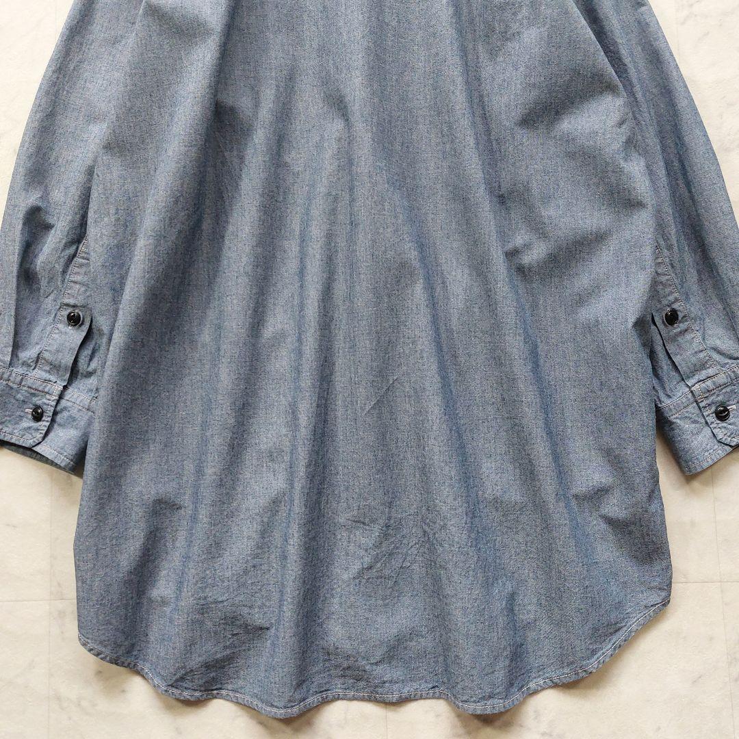 フレームワーク オーバーサイズ シャンブレーシャツ F ダンガリーシャツ