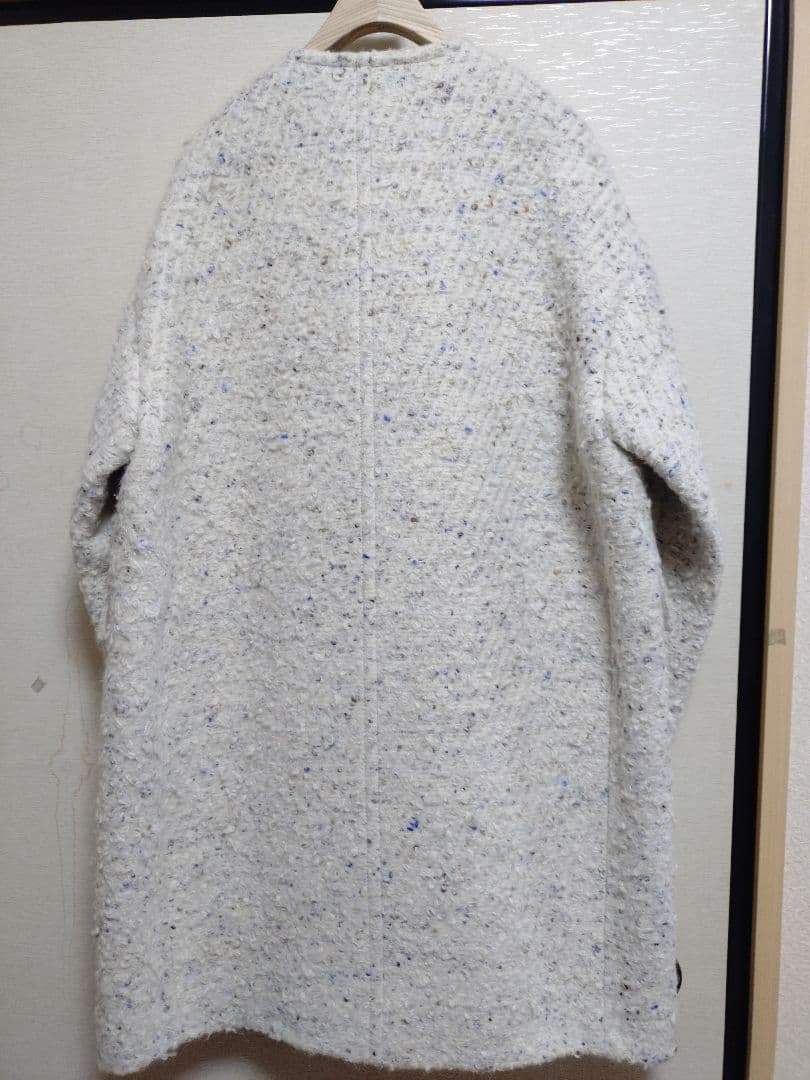 ✿専用✿ebureエブール カラーネップアルパカツィードノーカラーコート