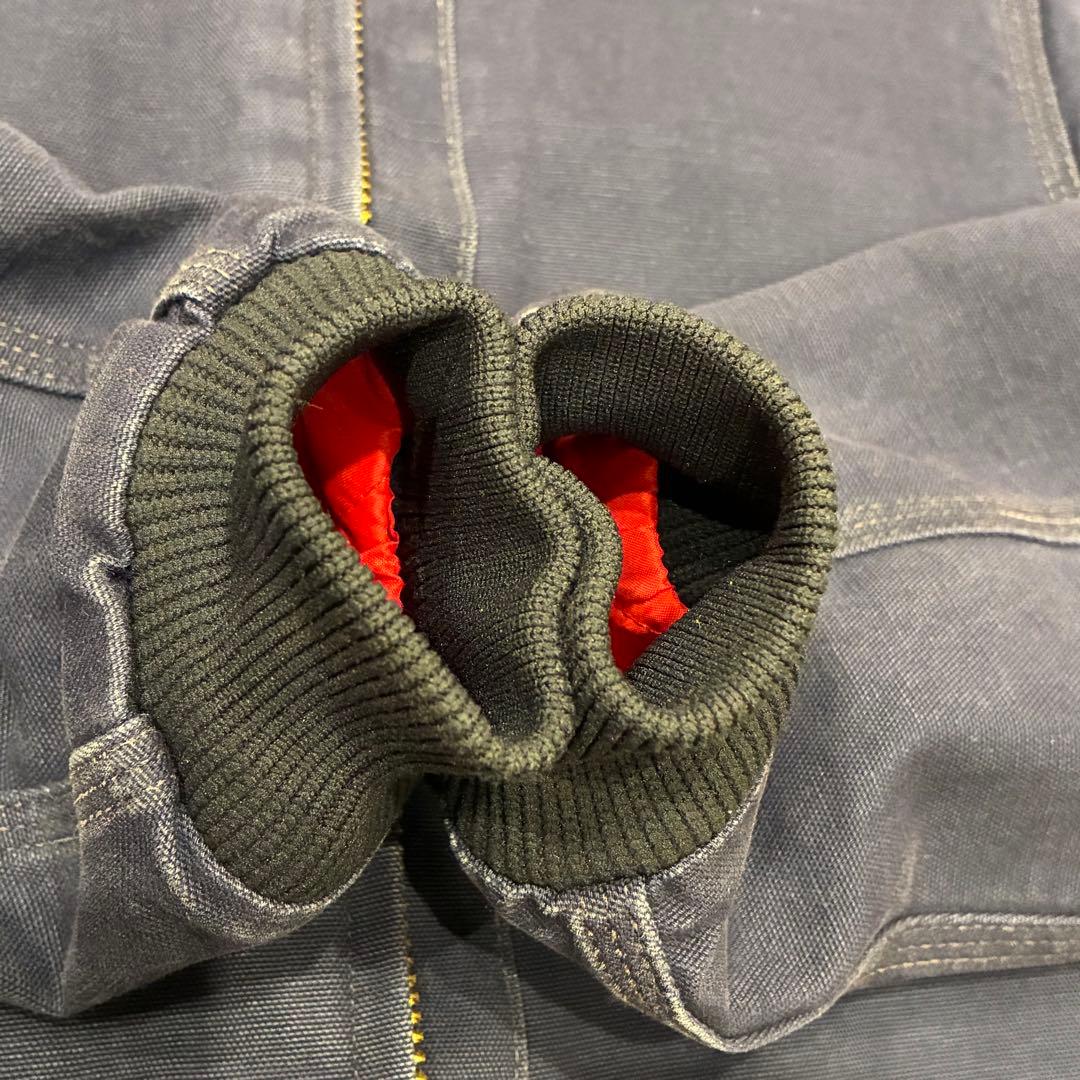 80s USA製 Carhartt サンタフェジャケットJQ162 Navy M