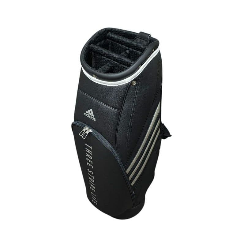 アディダス adidas 軽量 スリーストライプ キャディバッグ メンズブラック