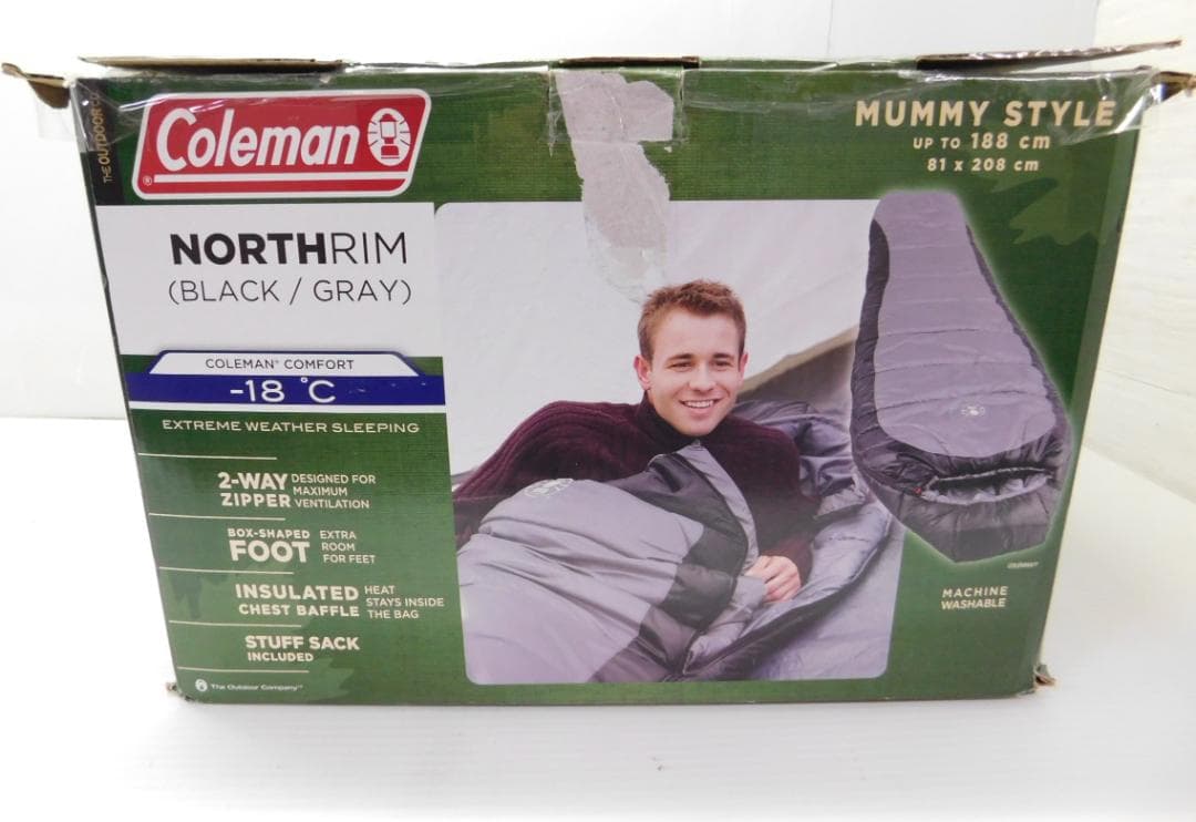 Coleman コールマン ノースリム 2229070 マミー型シュラフ 寝袋