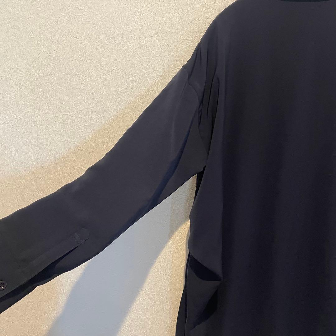 ENFOLD　シャツワンピース　38サイズ　ネイビー