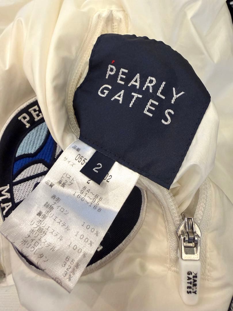 パーリーゲイツ 4WAYリバーシブル中綿ジャケッ ト 袖着脱可レディース2（L）