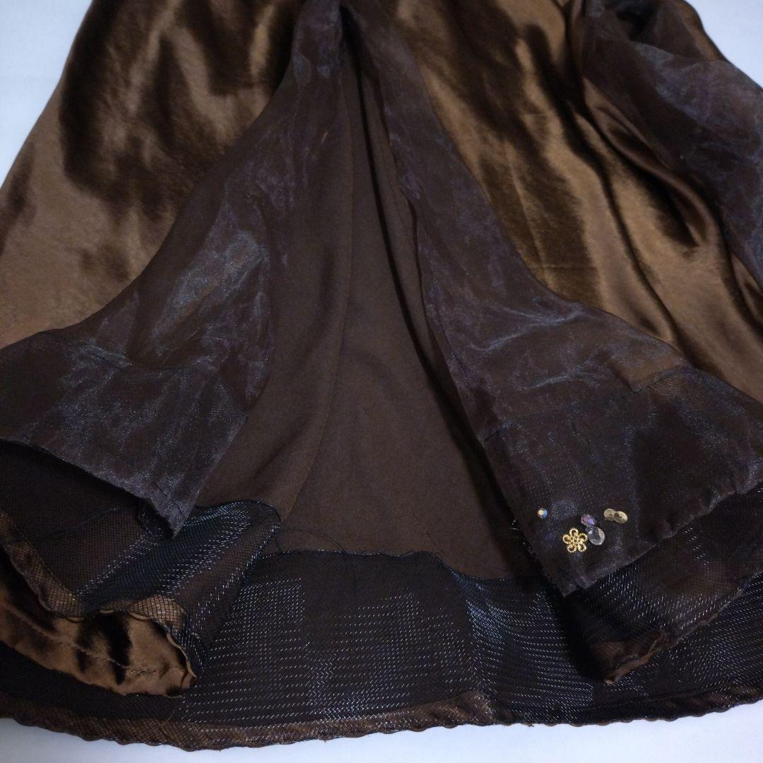 ベリーダンス セットアップ 衣装　ブラウン　茶色　ブラベルト　オリエンタル