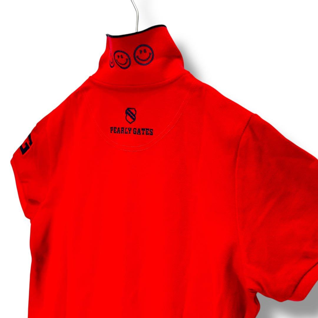 PEARLY GATES パーリーゲイツ 半袖ポロシャツ 赤 1 (M相当)