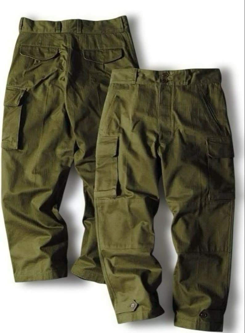 ヒューストンM-47 カーゴパンツ メンズ ミリタリー フランス軍　L