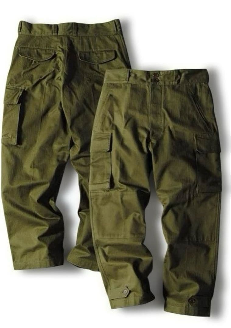 ヒューストンM-47 カーゴパンツ メンズ ミリタリー フランス軍　L