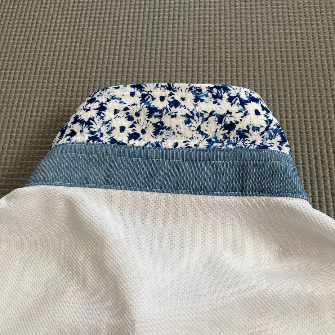 adabat ホワイト シャツ 花柄襟