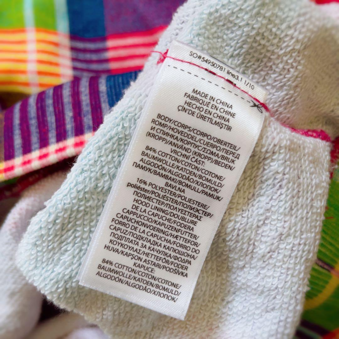 ラルフローレン　マドラスチェック　パーカー　レディース（POLO SPORTS)