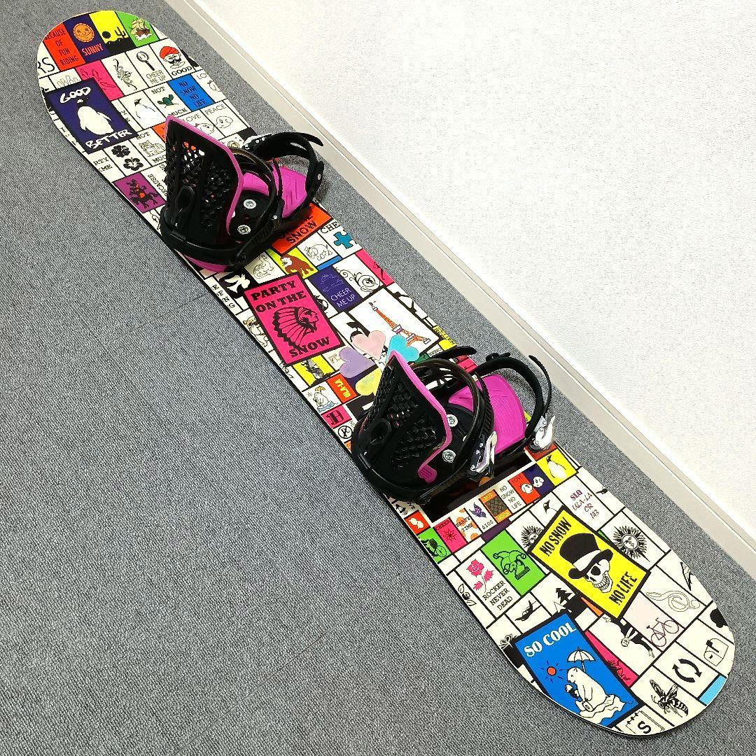 スノーボードセット SLQ 143cm ビンディング Mサイズ
