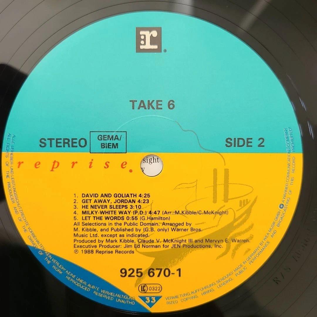 ★ＥＵオリジナル盤★『TAKE 6』TAKE 6