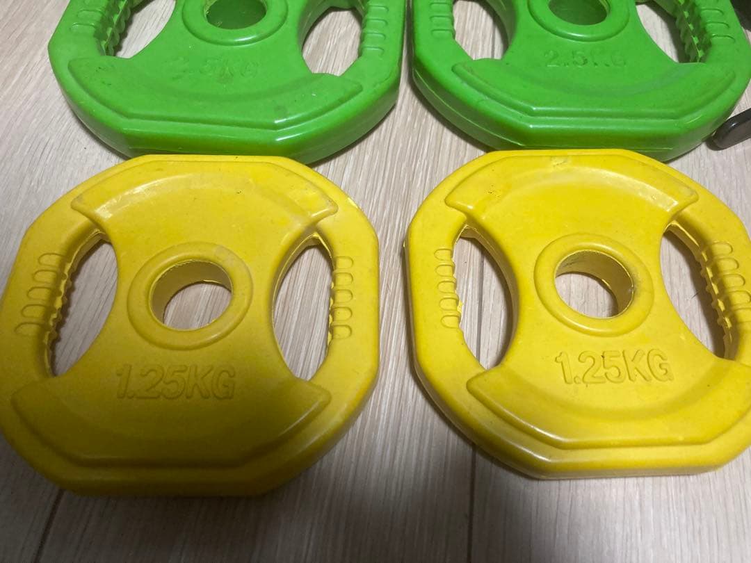 ウエイトプレートセット バー付き　バーベル