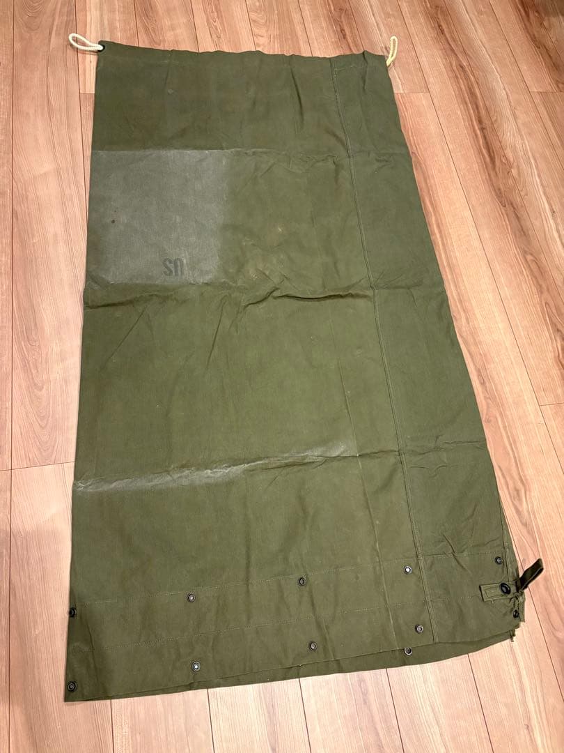 軍幕　米軍　USパップテント シェルターハーフ　85年会計　幕1枚　状態◎