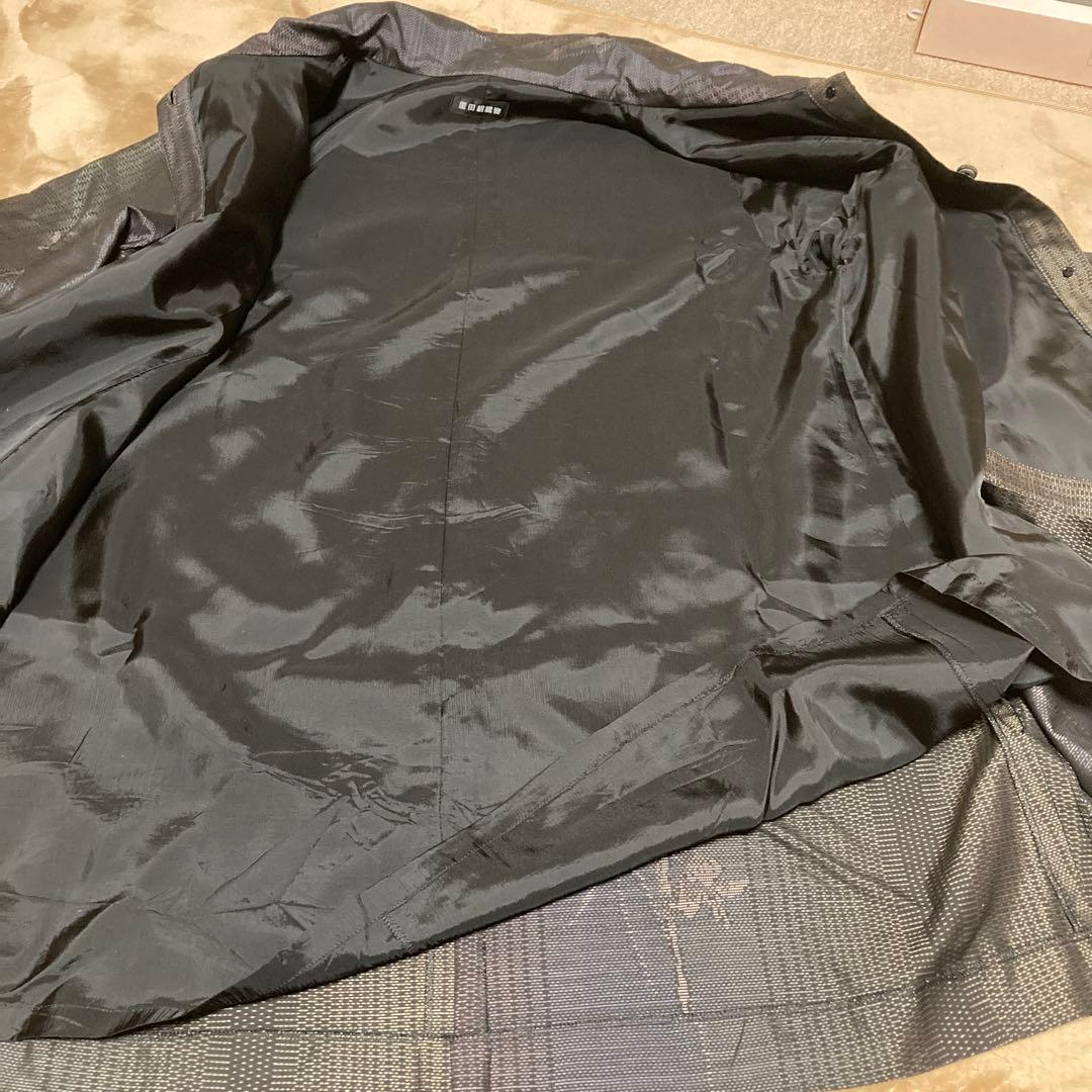 日本製　鹿児島奄美市　大島紬　重田絹織物　重田ケイ子　絹100% ジャケットM