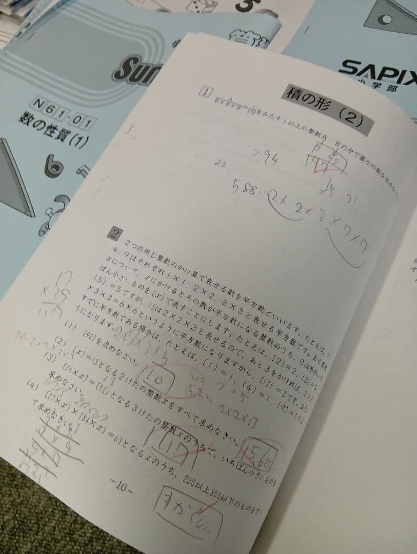 サピックス6年　開成対策/α/ 2026年受験　年間/WS /土特日特/冬期正月