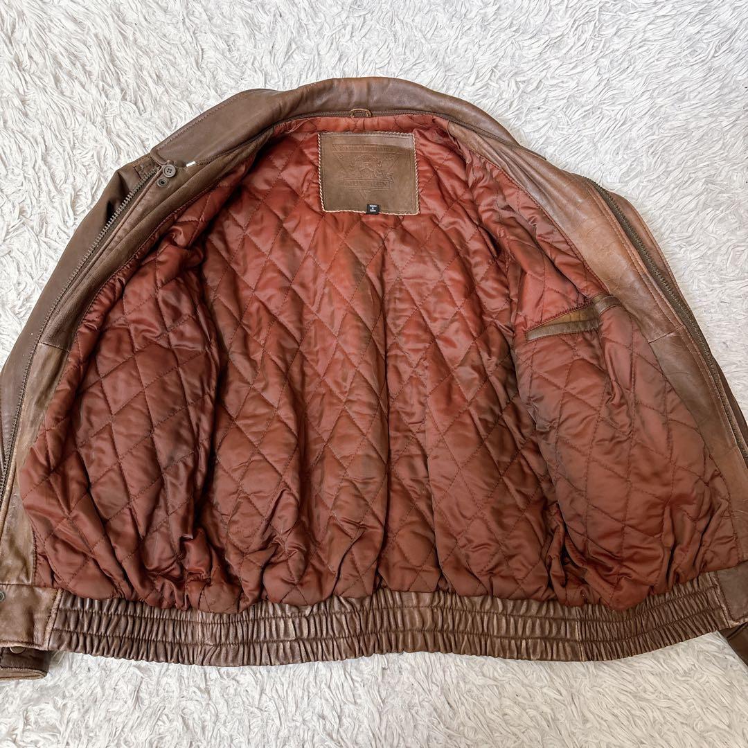 vintaga A-2 フライトジャケット レザージャケット　羊革　短丈　M