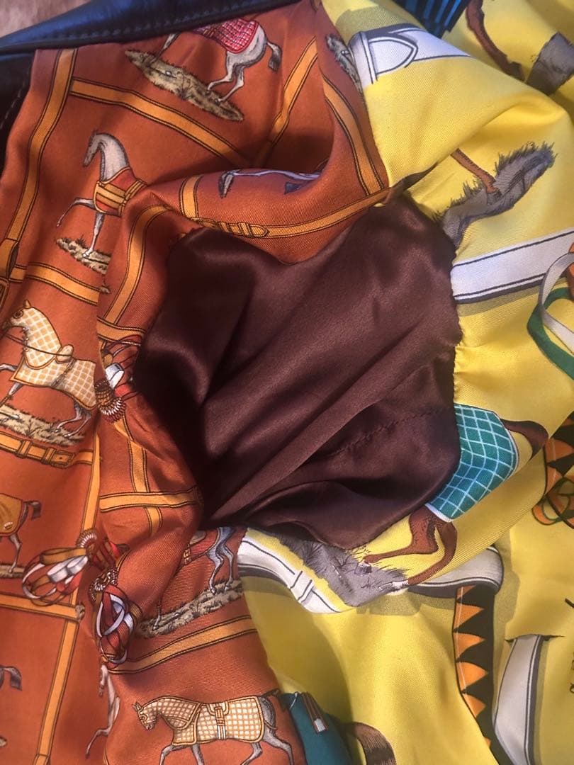 LDFS 対戦モデル　レザー　トラッカージャケット　裏地エルメス　Gジャン 美品