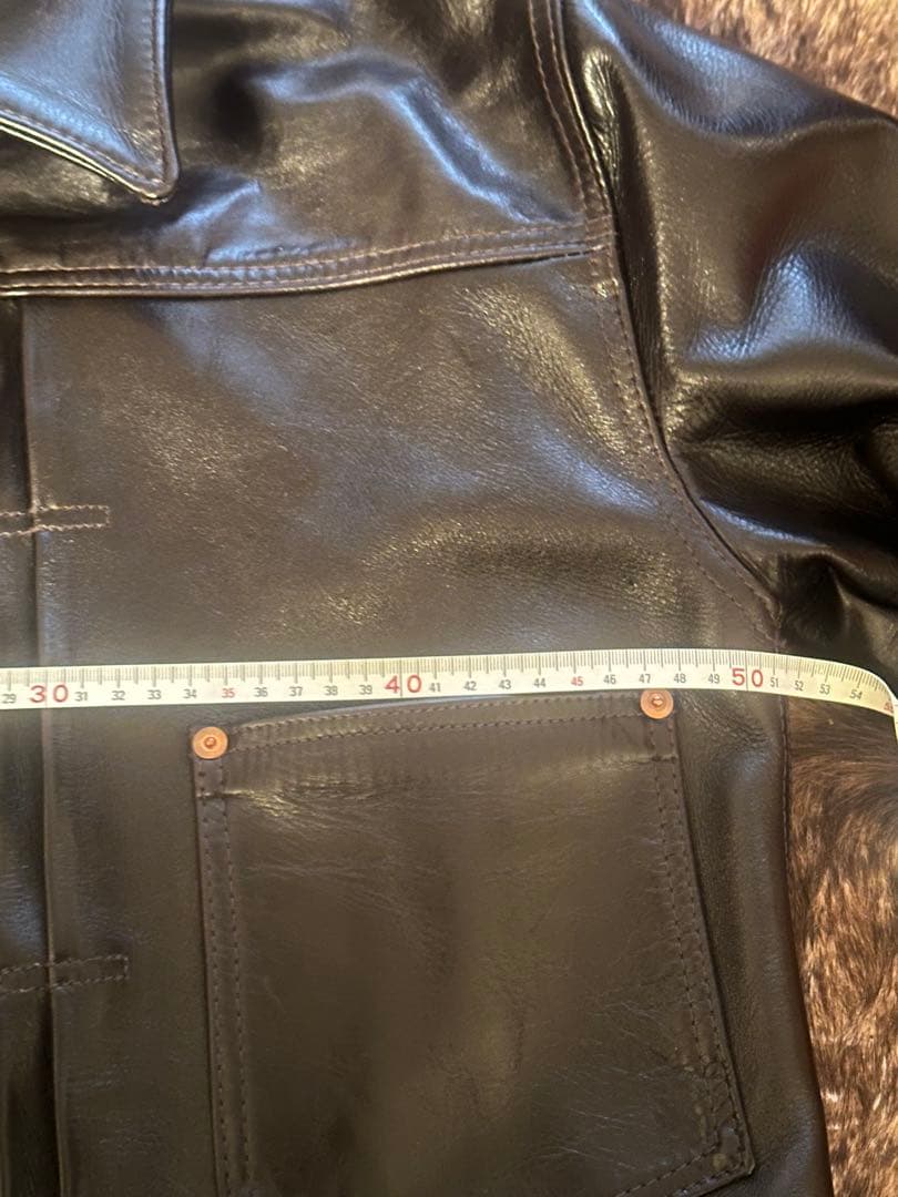 LDFS 対戦モデル　レザー　トラッカージャケット　裏地エルメス　Gジャン 美品