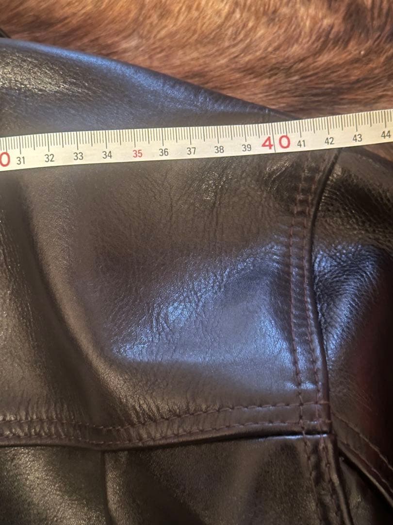 LDFS 対戦モデル　レザー　トラッカージャケット　裏地エルメス　Gジャン 美品