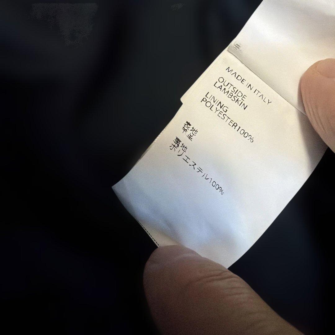 EMMETI / エンメティレザーライダースジャケットサイズ48