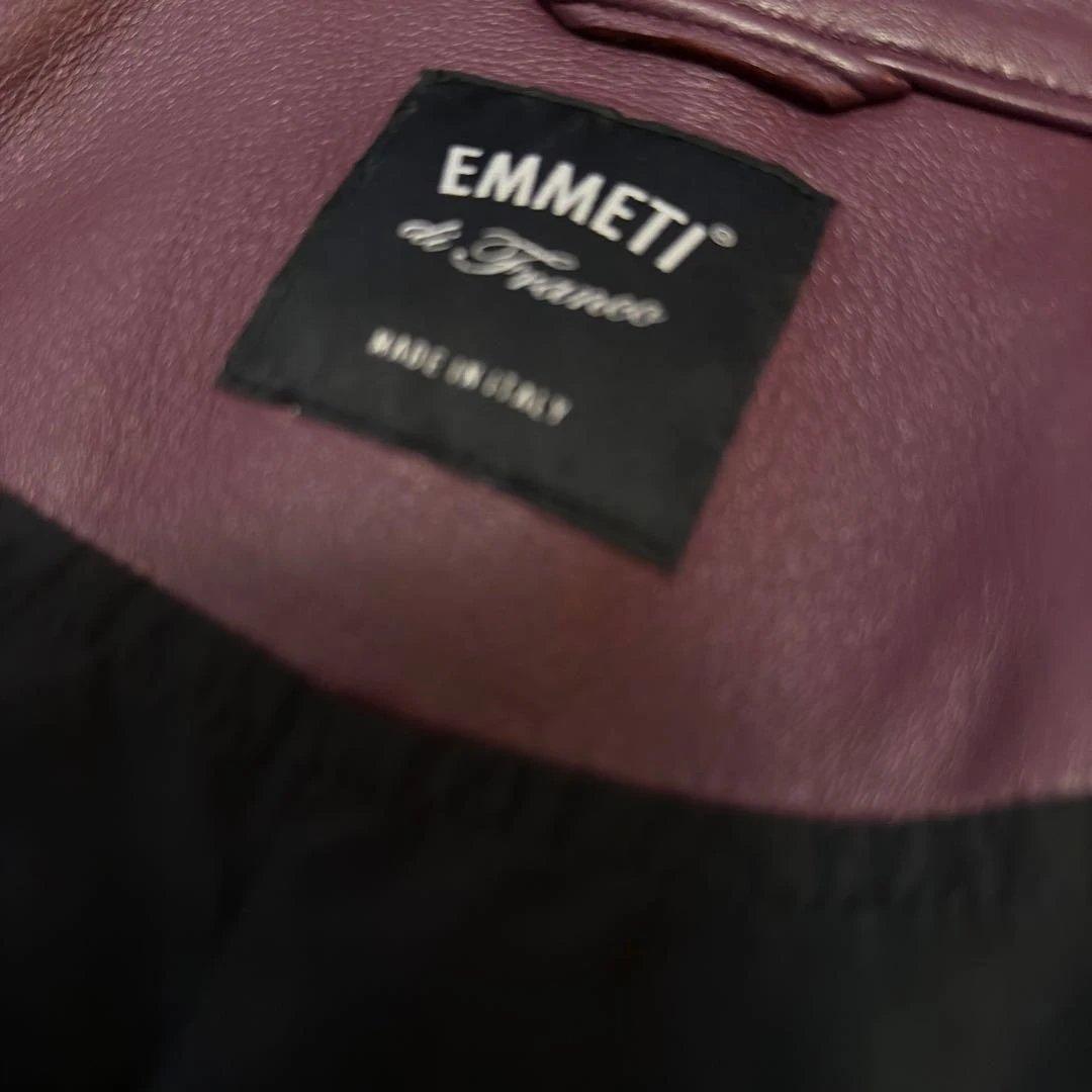 EMMETI / エンメティレザーライダースジャケットサイズ48