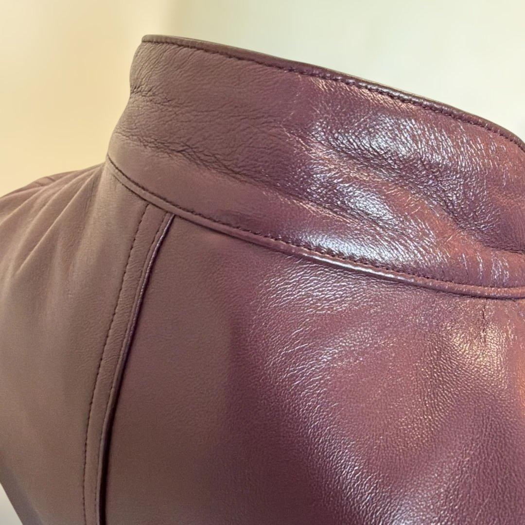 EMMETI / エンメティレザーライダースジャケットサイズ48