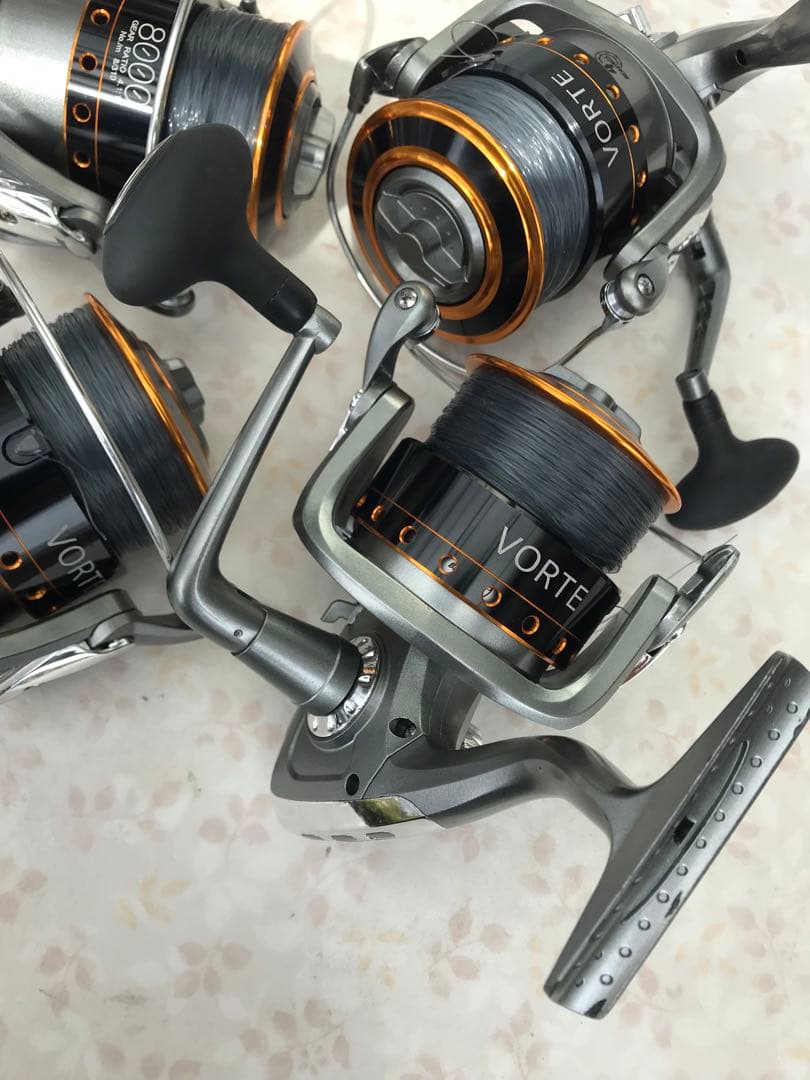 VORTE アルファタックル8000スピニングリール8号200メートル？巻き4機