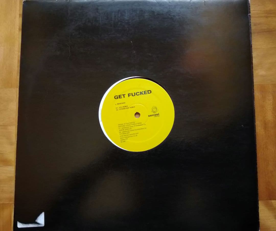 洋楽 Get Fucked - Manyana (12\")