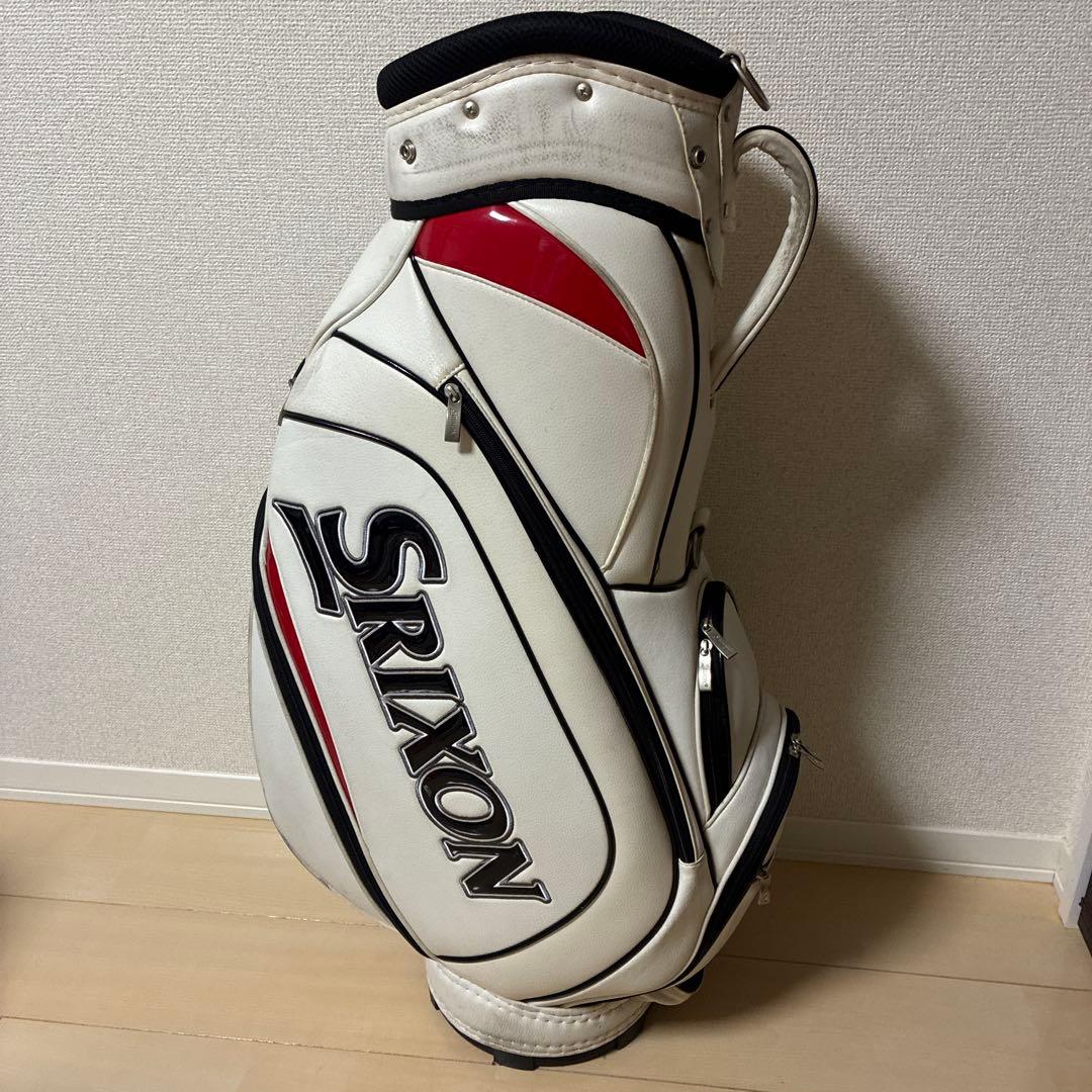 Srixon キャディバッグ ホワイト/ブラック/レッド