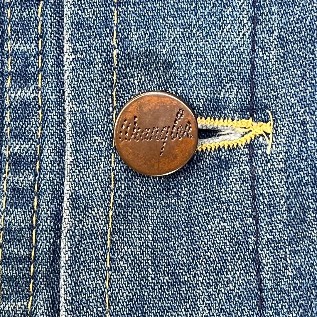 70s 暴れ馬タグWranglerデニムジャケットGジャン ラングラー 個性的