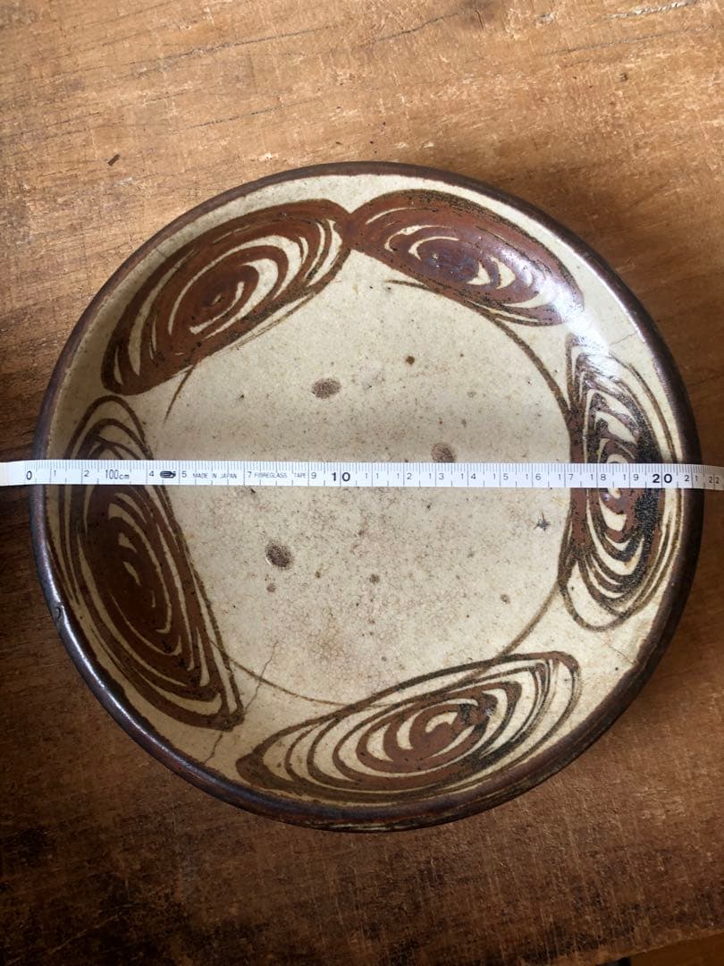 馬の目皿　七寸　五つ目　古民藝　瀬戸　石皿　古民具　幕末期