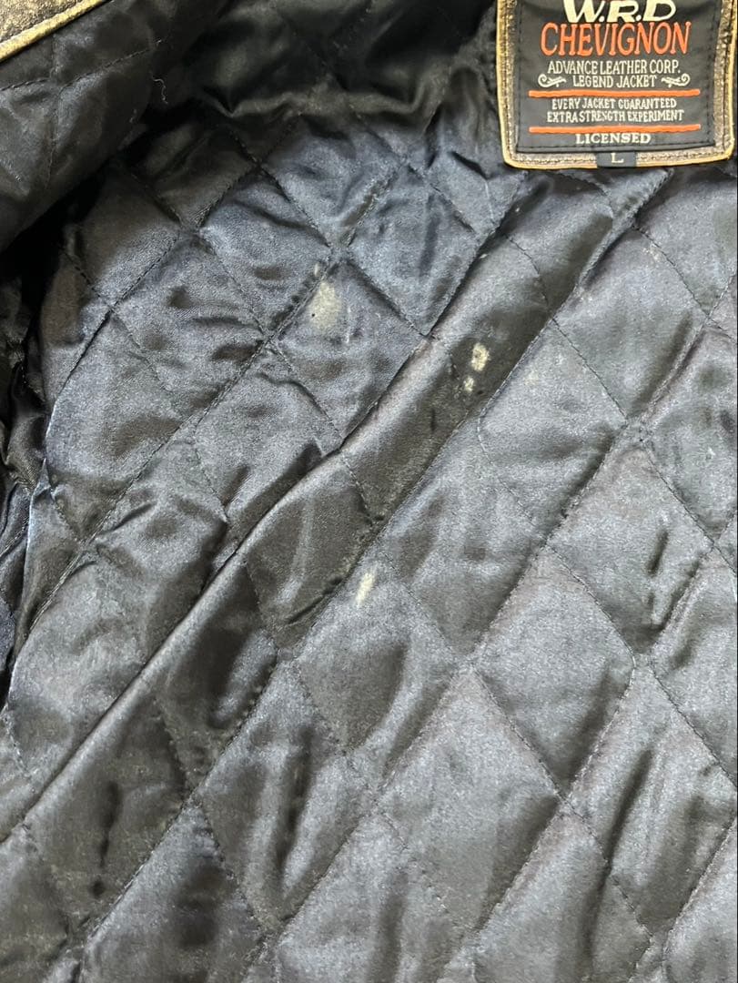 W.R.D CHEVIGNON ライダース L 古着 ライダースジャケット