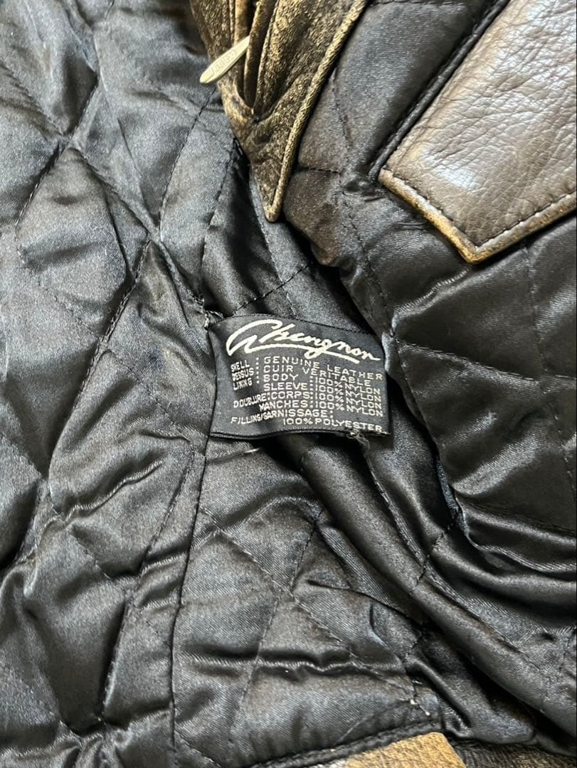 W.R.D CHEVIGNON ライダース L 古着 ライダースジャケット