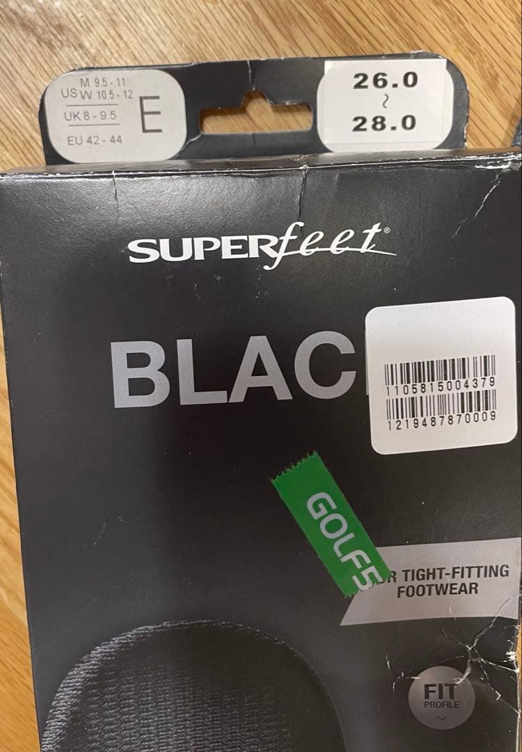 ナイキゴルフ　エアズームインフィニティ（super feetインソール付き）