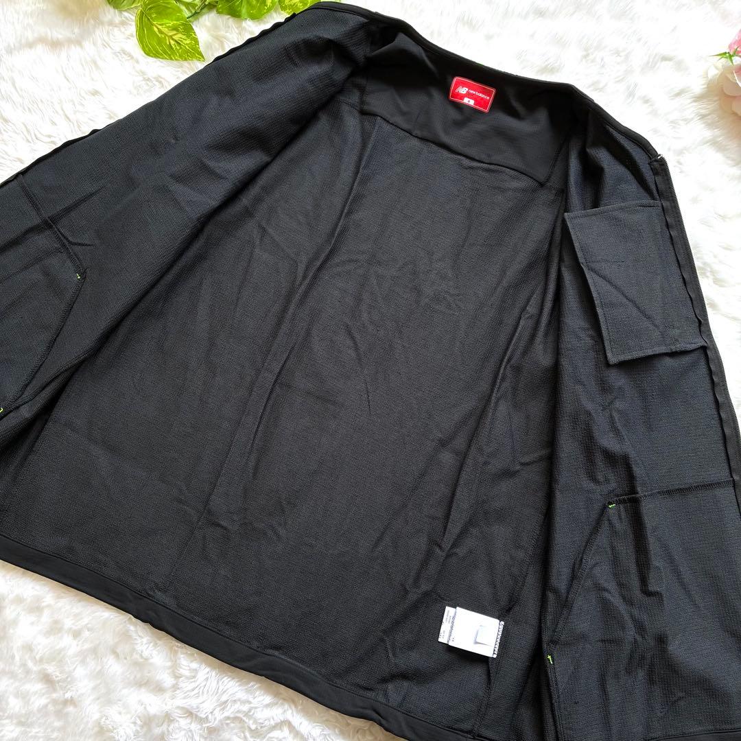 新品・タグ付✨ニューバランスゴルフ　ノーカラー　ジャケット　黒　XL