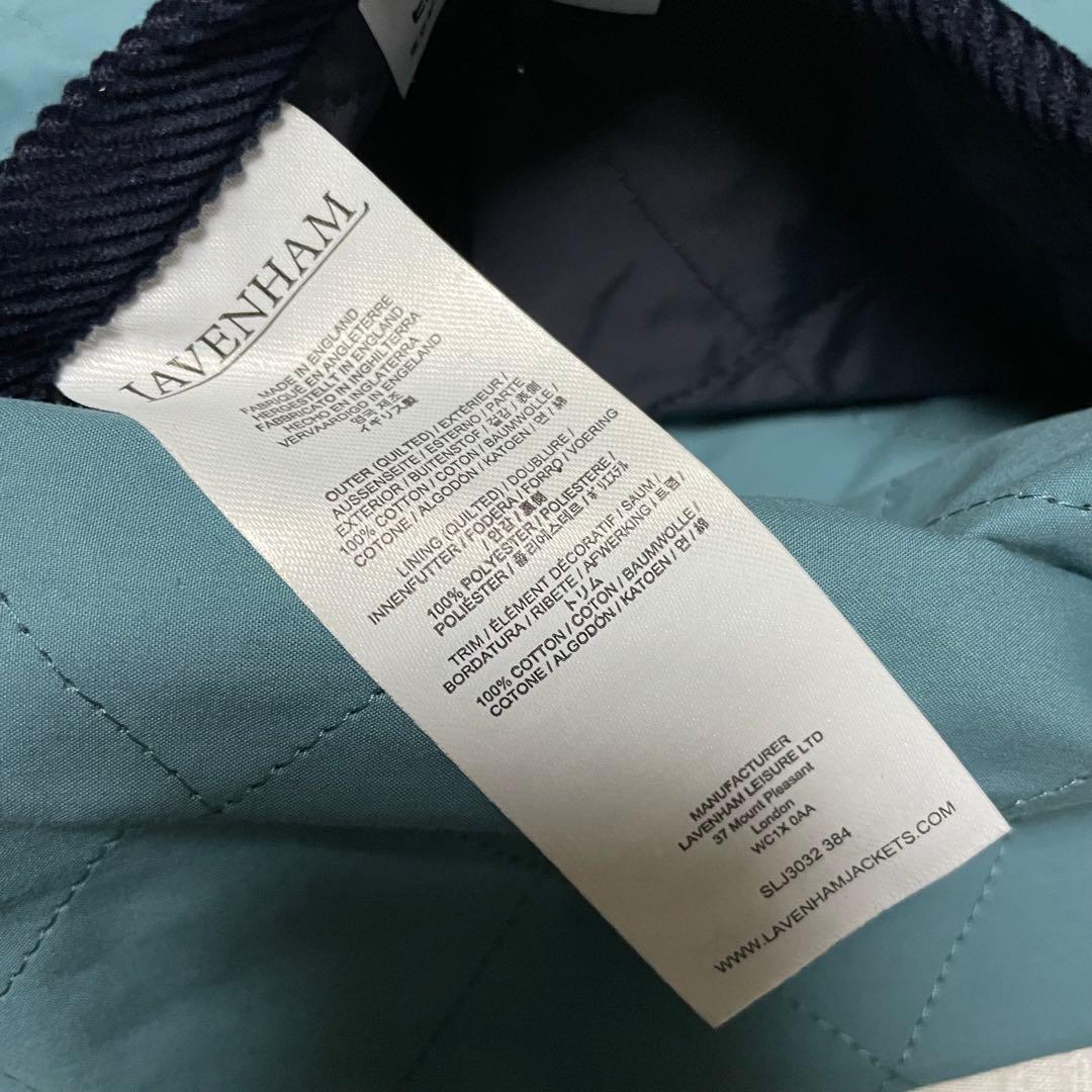 ラベンハム ドライワックスコットン アンワディッド ジレ　メンズM位