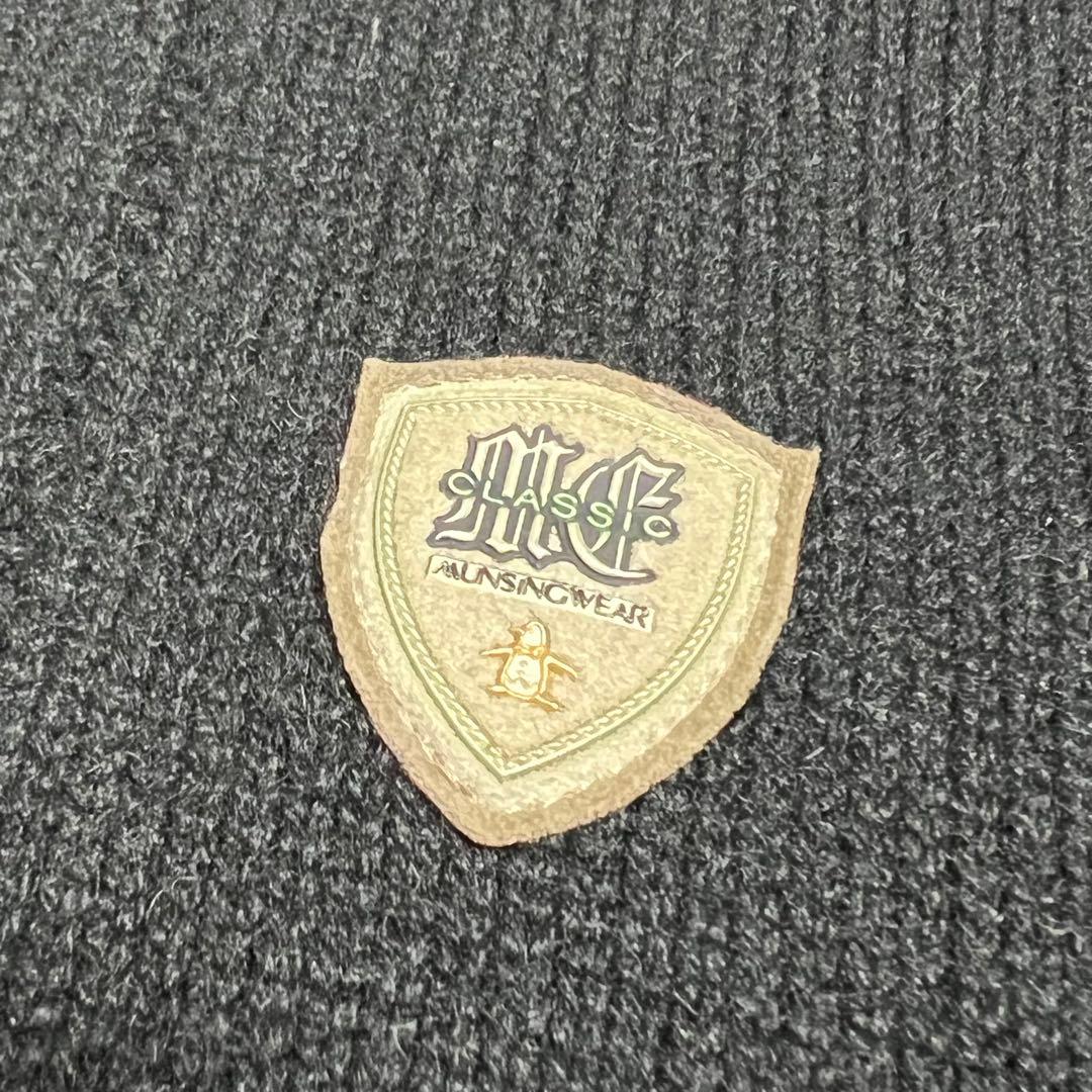 マンシングウェア　カシミヤ100 % ハーフジップニット　美品　ML相当