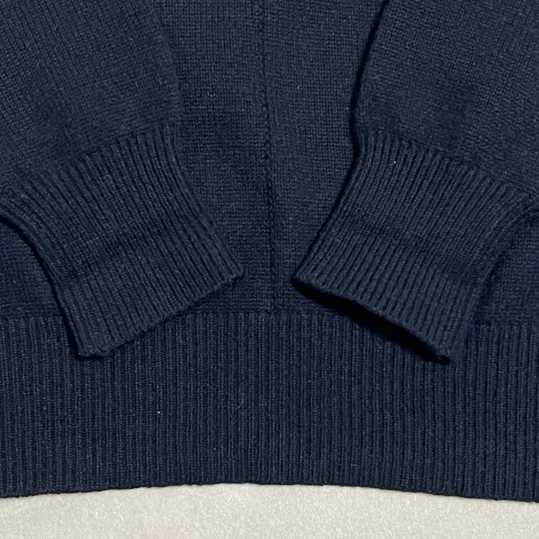 マンシングウェア　カシミヤ100 % ハーフジップニット　美品　ML相当