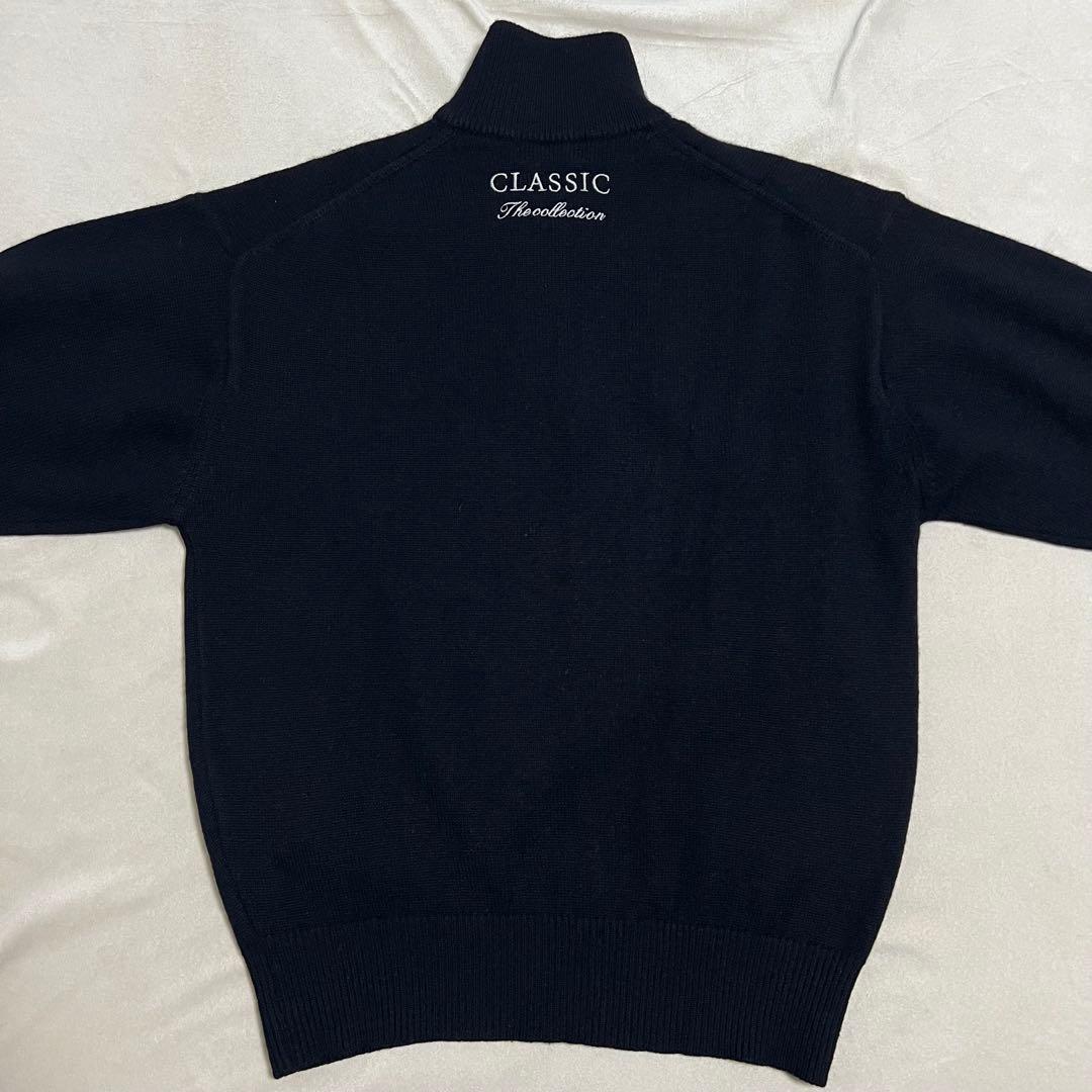 マンシングウェア　カシミヤ100 % ハーフジップニット　美品　ML相当