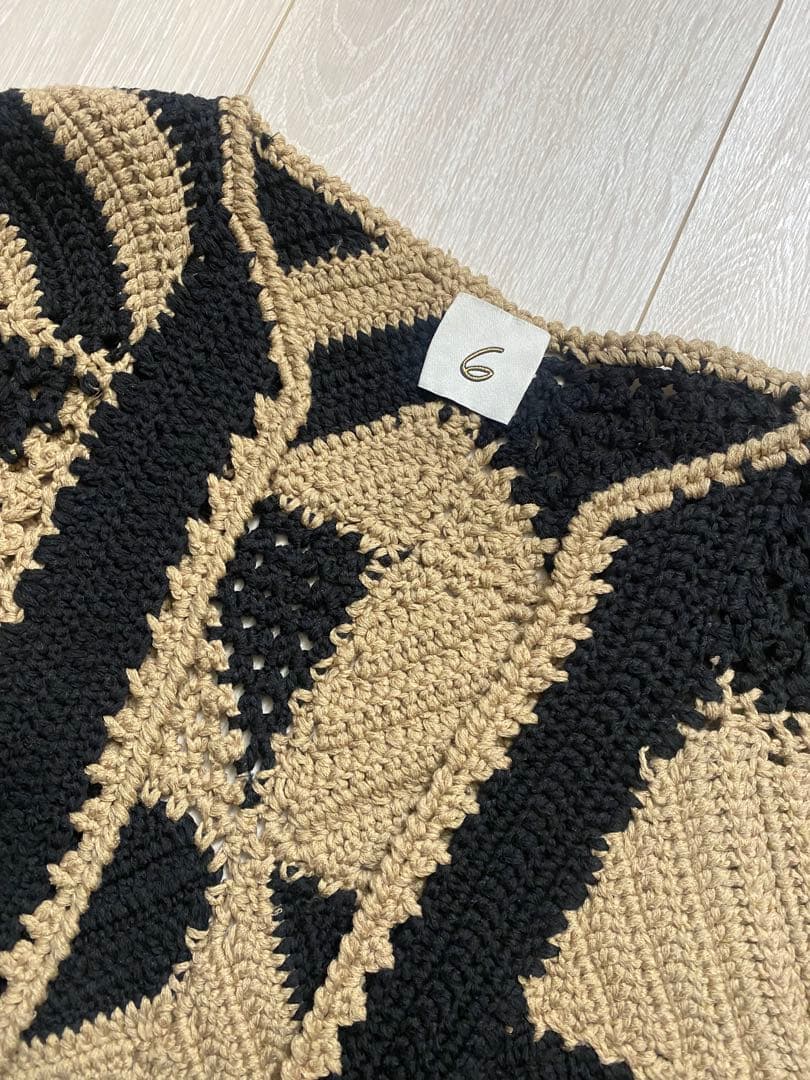 6(ROKU) KIKALINE VEST ニットベスト