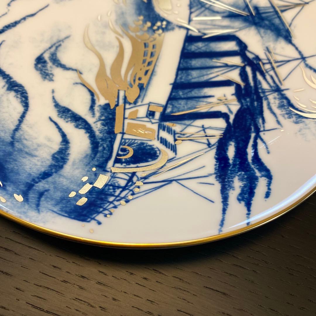 エンマイセン イヤープレート2003年 グレートイースタン号 波の戯れ