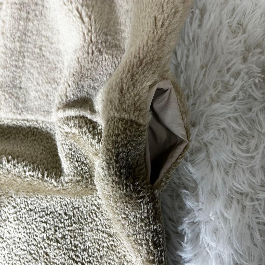 極美品✨Ameri FABRIC BLOCKING LONG BOA VEST