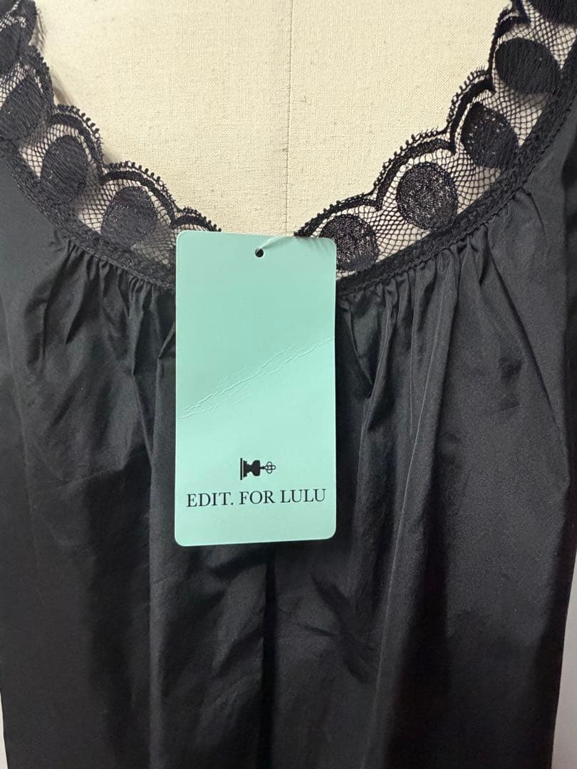 新品EDIT. FOR LULU タフタ ランジェリードレス