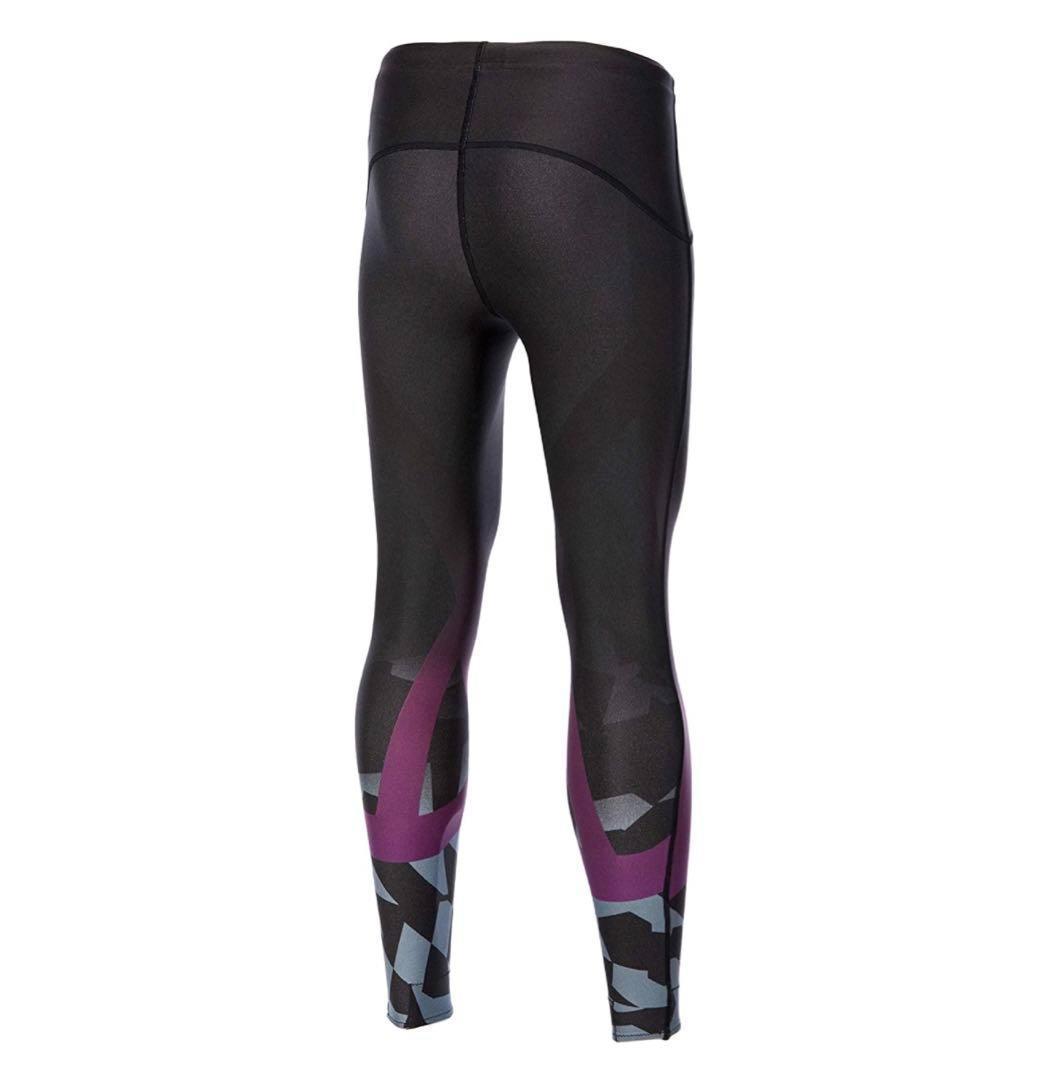 asics アシックス ロングタイツ XL レディース ランニングウエア 紫