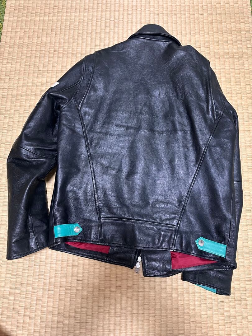 RADIO EVA エヴァ13号機 マリ着用 本革ダブルライダースジャケット L