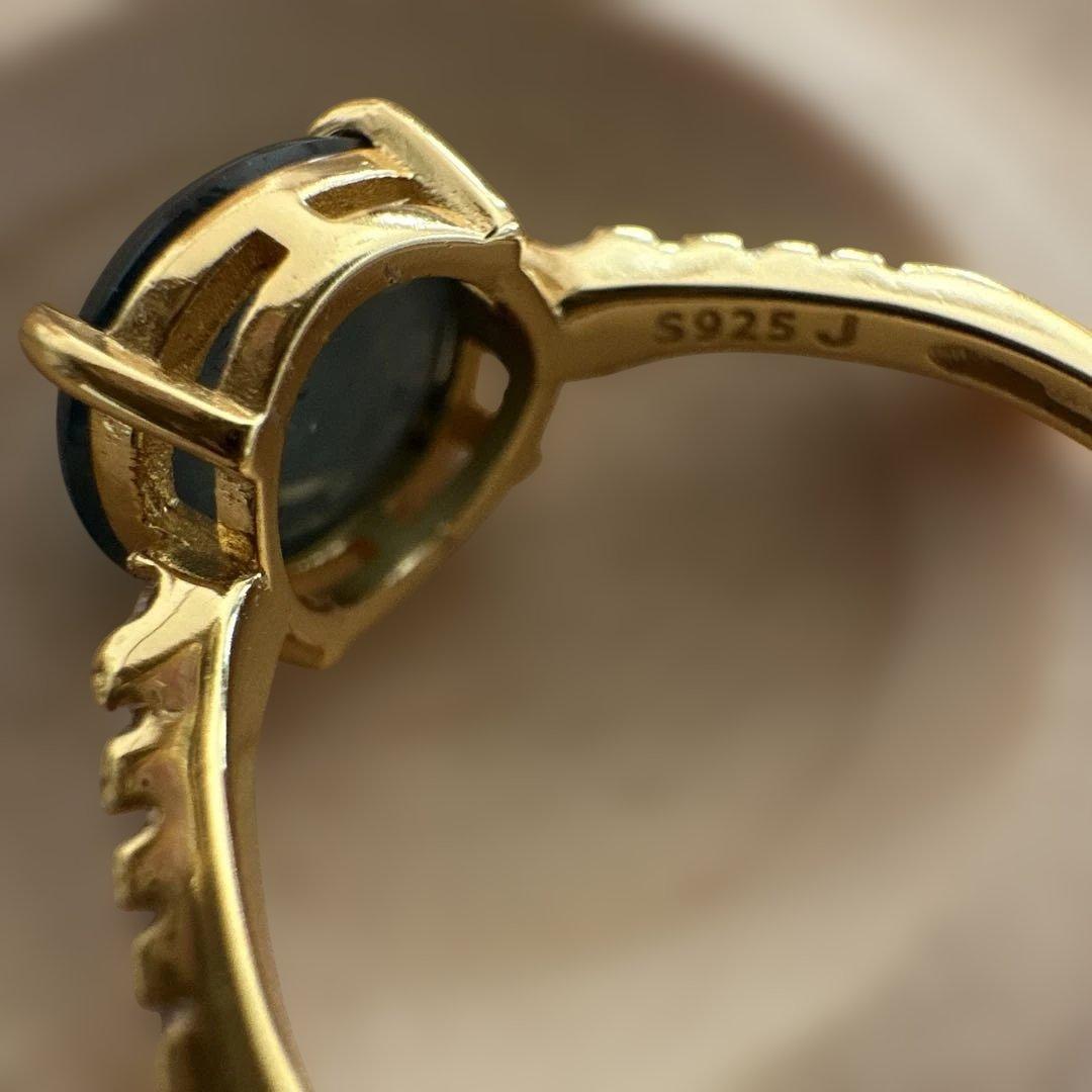 無処理天然高冰種本翡翠.S925オーバルカットヒスイリング淡い湖水色 鑑定書付き