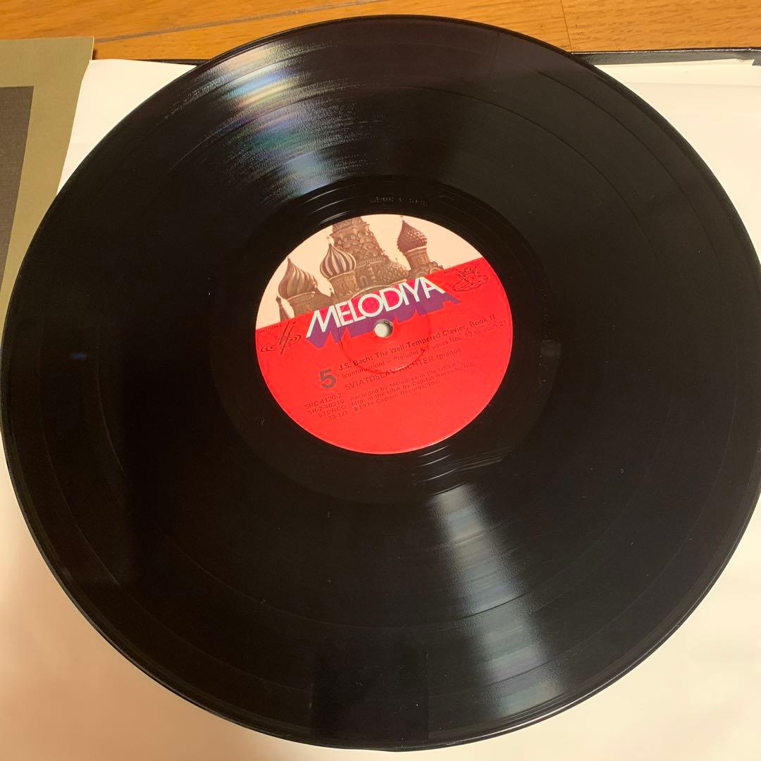 バッハ:平均律クラヴィーア曲集第2巻リヒテルLP3枚BOX1974年US盤