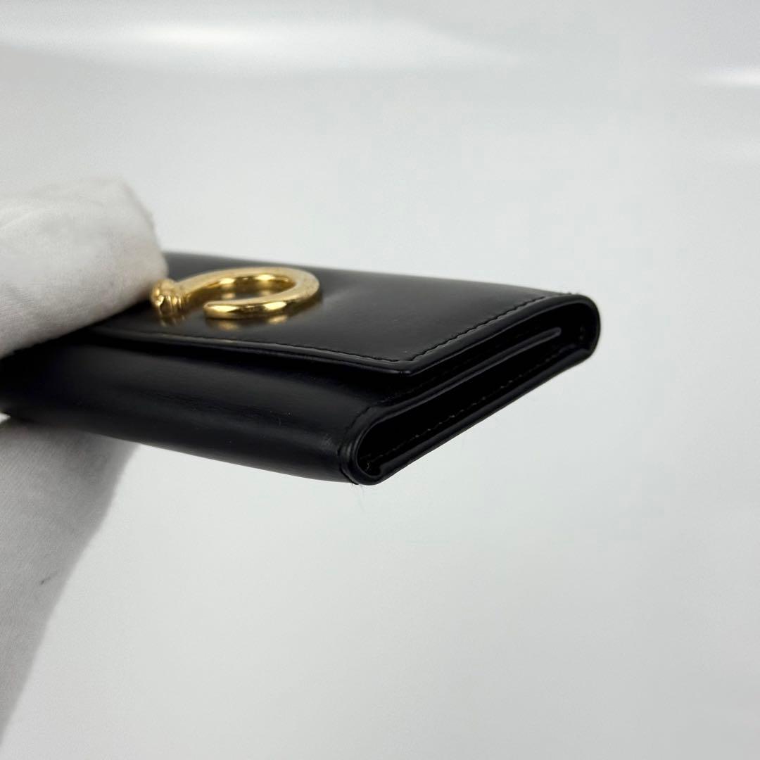 Cartier パンテール 6連キーケース レザー ゴールドロゴ ブラック