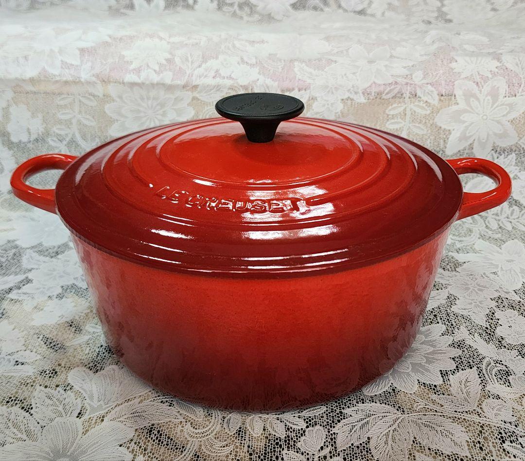 ル・クルーゼ 両手鍋 24センチ 赤 チェリーレッド